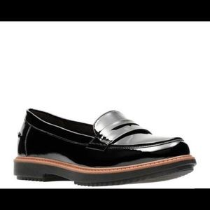 Clarks Collection Black Raisie Eletta Penny Loafer